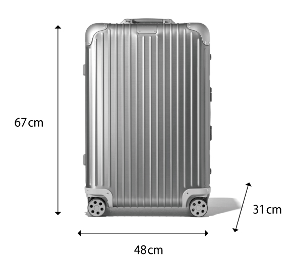 例3）スーツケース（20リットル）