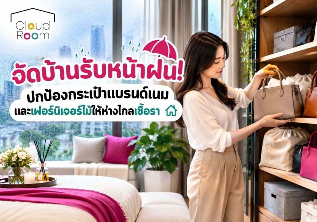 จัดบ้านรับหน้าฝน! ปกป้องกระเป๋าแบรนด์เนมและเฟอร์นิเจอร์ไม้ให้ห่างไกลเชื้อรา